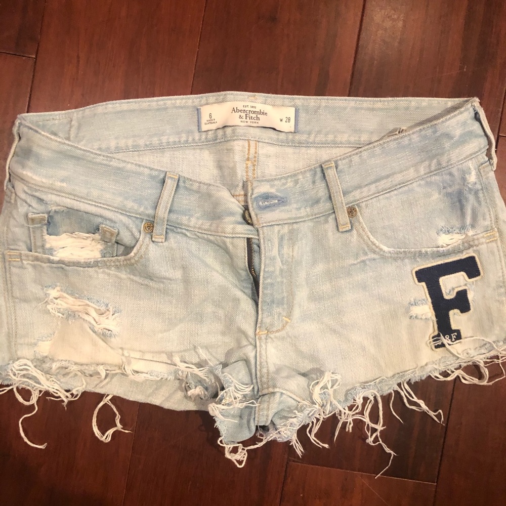 Abercrombie distressed shorts
